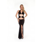 Leg Party SX456 Önden Yırtmaçlı Fantezi Uzun Elbise