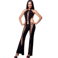 Leg Party SX227 Biyeli Dekolte Seksi Tulum